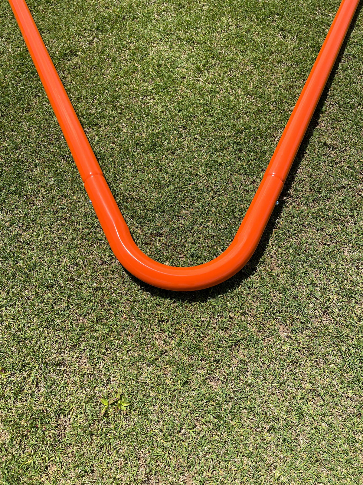 Crankshooter® Folding Lacrosse Goal, 6'x6'x7', 35 lbs, Includes 4mm, 5mm or 6mm White Net