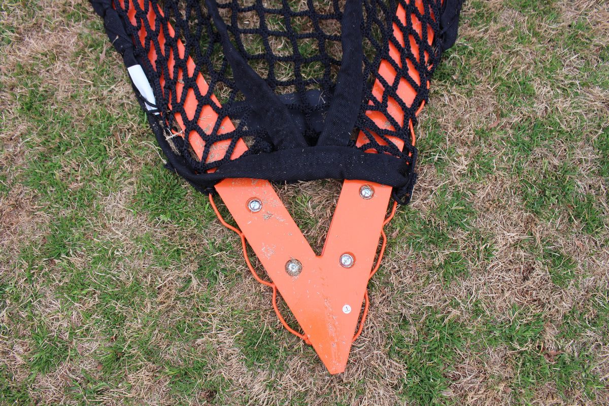 Crankshooter® College/High School Game Lacrosse Goal, 6'x6'x7', 118 lbs, Flat Base with Lacing Rails, Net Optional (6mm or 7mm)