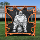 Crankshooter® Hi-Impact Big Goalie Box Lacrosse Shot Trainer for 4'x4' Box Goals, Triple Stitching