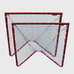 Crankshooter® Box Lacrosse Goals, Pair (Qty 2), 4'x4'x4', 29 lbs Each, Includes 5mm White or Black Nets