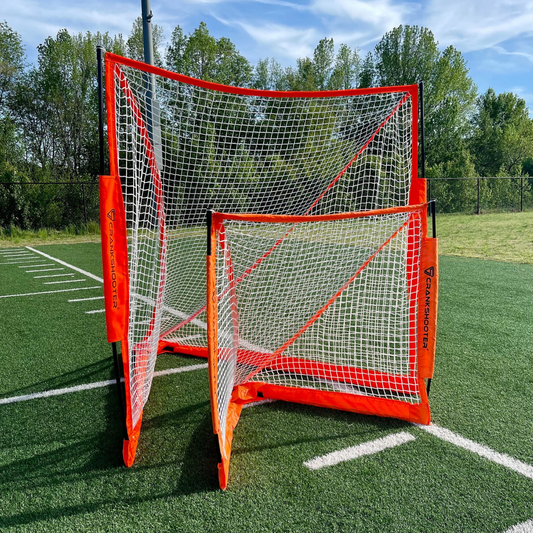 Crankshooter® Pop-Up Lacrosse Goal, 6'x6' or 4'x4', Quick Setup, Mobile
