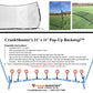 Crankshooter® Pop-Up Lacrosse Backstop, 21'x11'