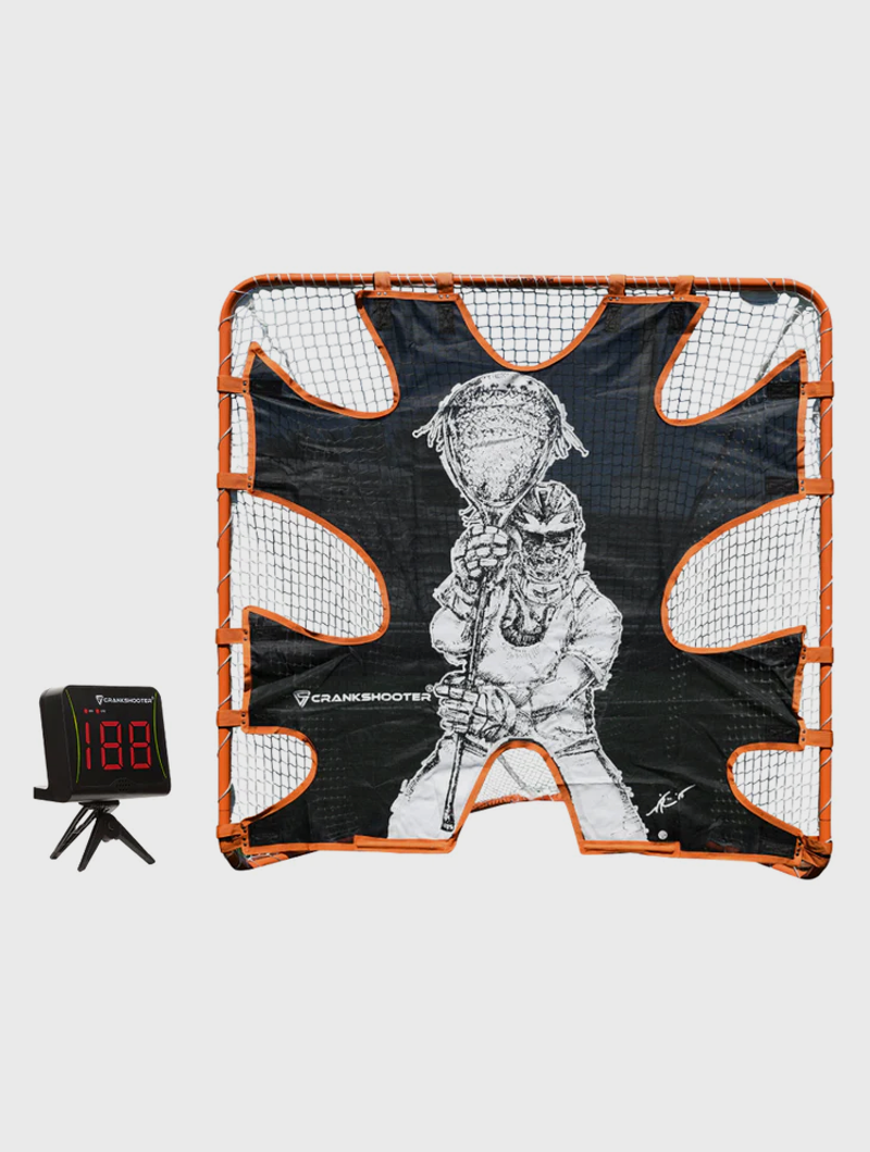 Crankshooter® Shot Training Combo: LaxRadar + Hi-Impact Shot Trainer (Goal/Net Not Included)