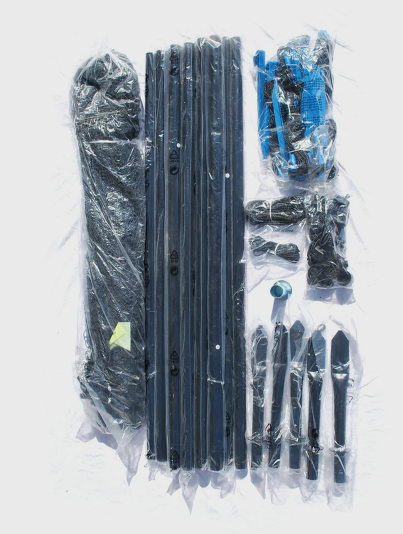 Crankshooter® Stationary Lacrosse Backstop System, 10'x30', with 3mm Net