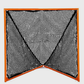 Crankshooter® Tournament Lacrosse Goal, 6'x6'x7', 35 lbs, Includes 4mm-7mm White or Black Net