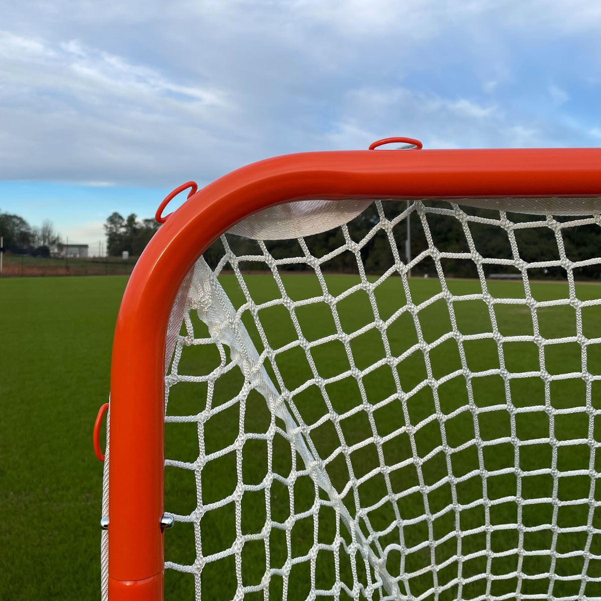 Crankshooter® Quick Clip™ Youth/Backyard Lacrosse Goal, Quick-Attach Netting in 90 Seconds, Includes 4mm White Net