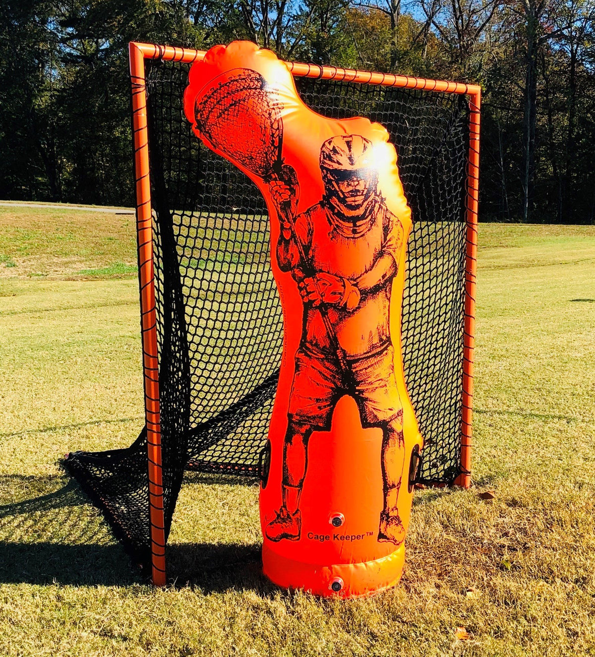 Crankshooter® Cage Keeper™ Inflatable Lacrosse Goalie & Shooting Trainer