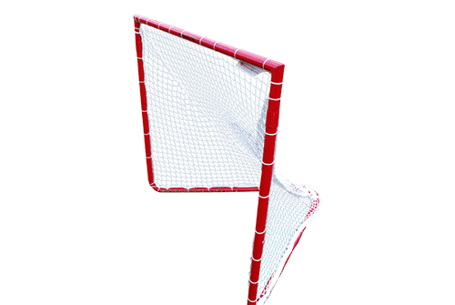 Crankshooter® Box Lacrosse Goal, 4'x4'x4', 26 lbs, Includes 5mm White Net