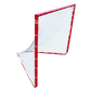 Crankshooter® Box Lacrosse Goal, 4'x4'x4', 26 lbs, Includes 5mm White Net