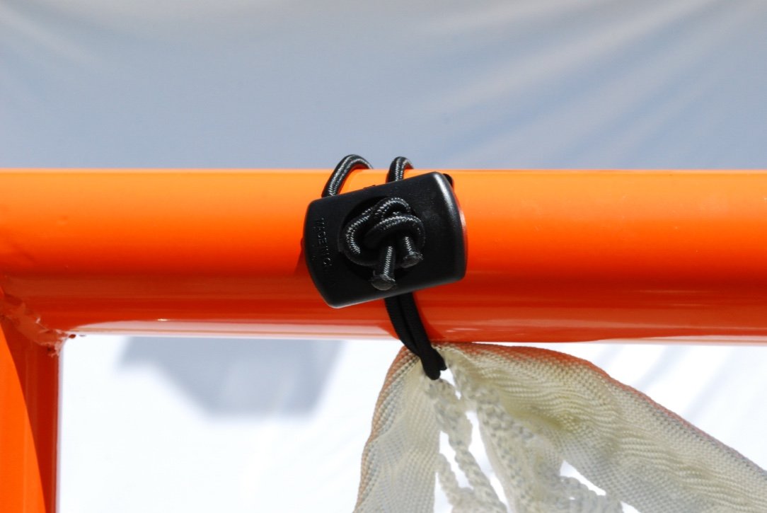Crankshooter® Tournament Lacrosse Goals, Pair (Qty 2), 6'x6'x7', 35 lbs Each, Includes 5mm White Nets