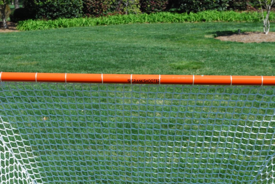Crankshooter® Tournament Lacrosse Goals, Pair (Qty 2), 6'x6'x7', 35 lbs Each, Includes 5mm White Nets