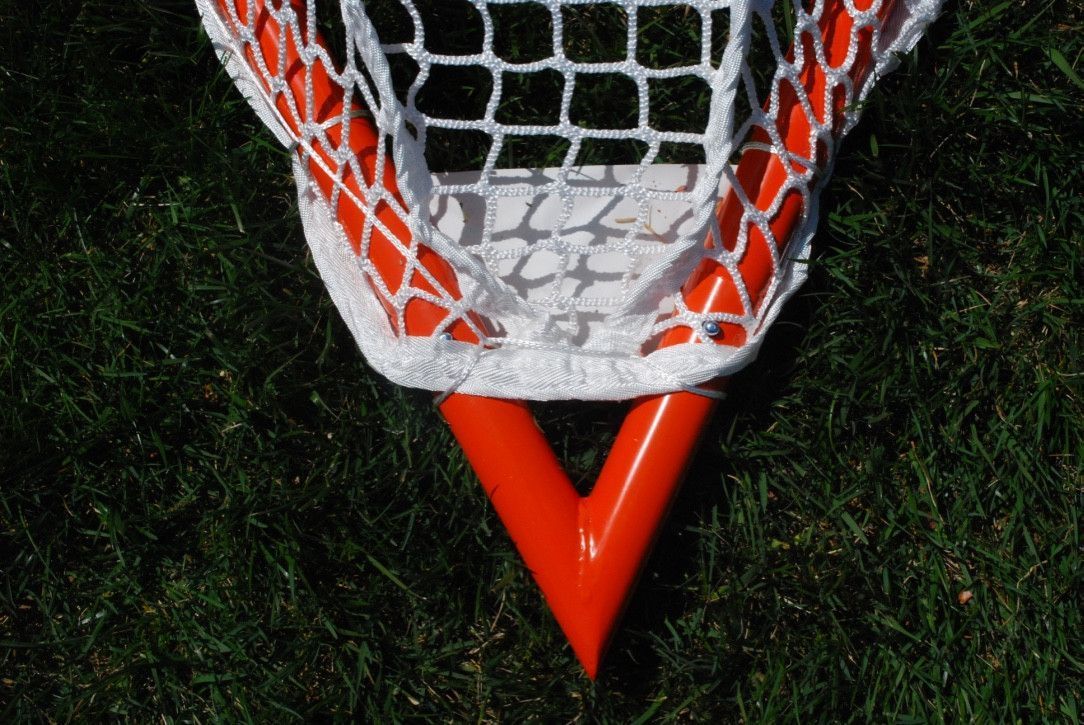 Crankshooter® Tournament Lacrosse Goal, 6'x6'x7', 35 lbs, Includes 4mm-7mm White or Black Net